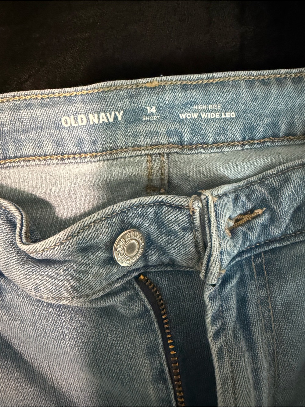 Old Navy High-Rise Wow Wide Leg Jeans - Light Blue Denim